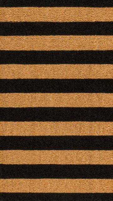Sutton Modern Coastal Striped Coir Area Rug